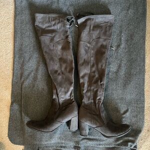 TWO PAIR BUNDLE Stylish Gray and brown Over-the-Knee Boots